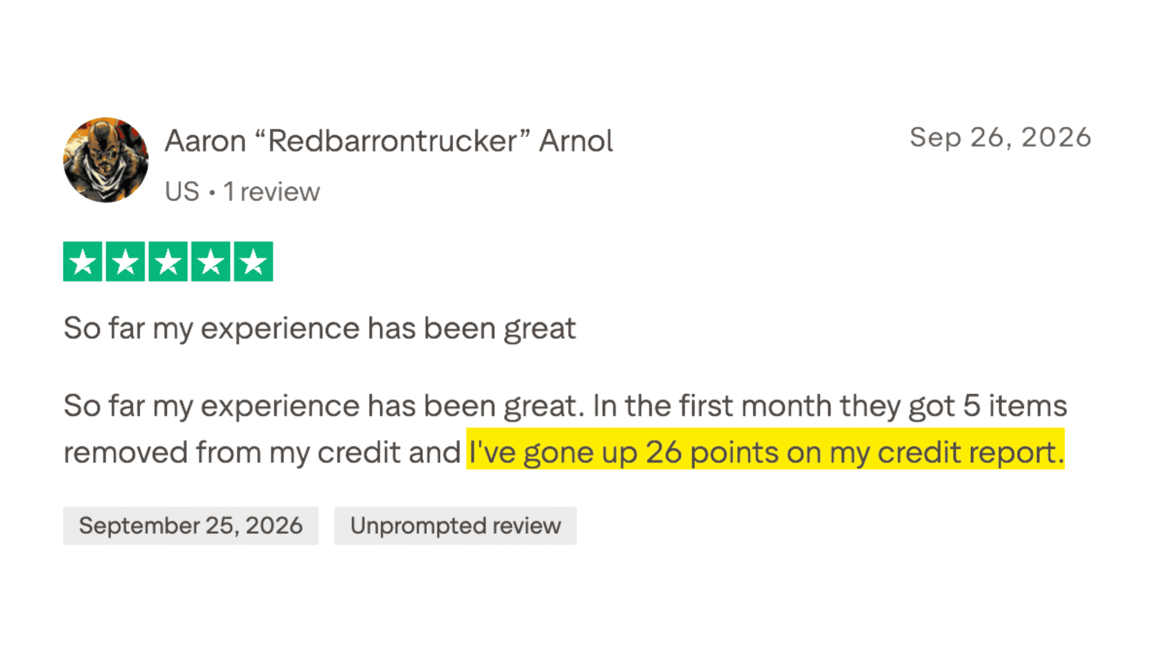 Client made it to the 700+ club in 6 months or less.